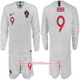 Maillot/Tenue Portugal EDER 9 Enfant Extérieur Coupe du monde 2018 Manche Longue